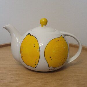 🍋 Whimsical French Lemon Teapot - Citron Que C’est Bon! 🍋